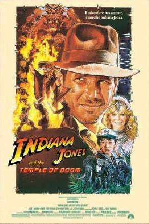 Poster De La Pelicula Indiana Jones And The Temple Of Doom