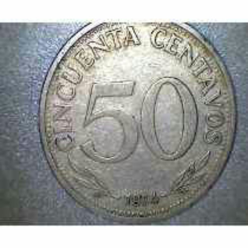 Moneda 50 Centavos Año 1974 Bolivia