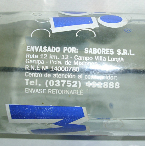 Antigua Botella De Gaseosa Misi(se Elaboraba En Garupa,mnes)
