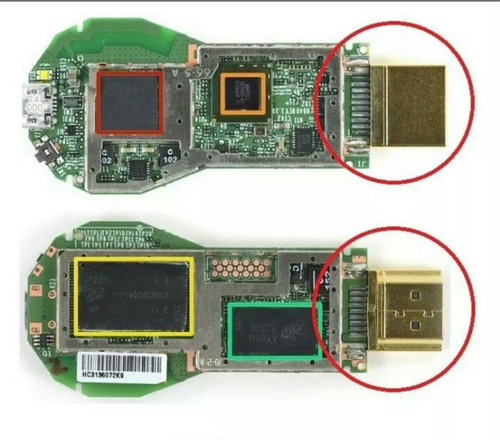 Imagem 1 de 4 de Plug Hdmi Macho Para Chromecast (1321) 02 Peças