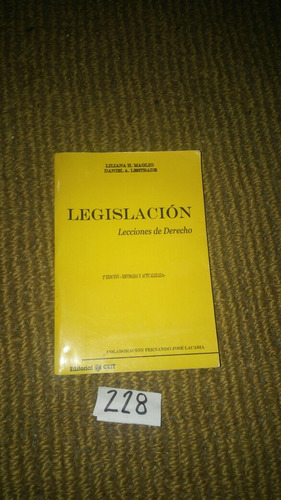 Legislacion - Lecciones De Derecho - Maglio ,lesteade