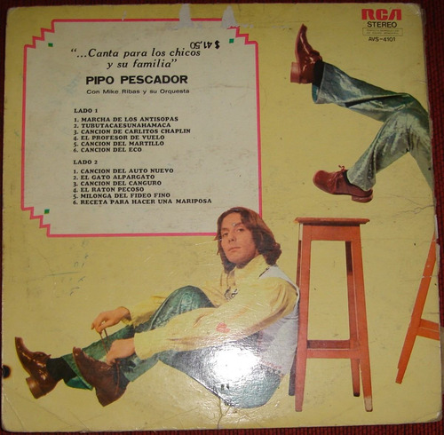 Pipo Pescador Canta Para Los Chicos (1972) Vinilo