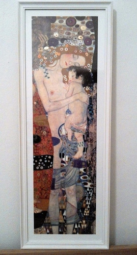 Klimt Mother And Child Madre E Hijo Cuadro Lamina Enmarcada