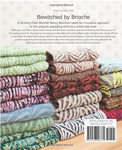 El Hacer Punto Fresco De Brioche: Creación De Dos Colores Gi