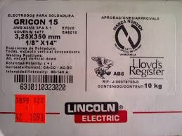 Electrodo 7018 De 1/8 Lincoln