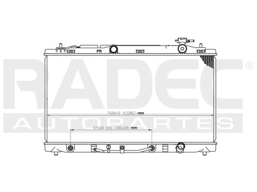 Radiador  Camry/avalon 05-11 V6 3.5 Lts Automatico