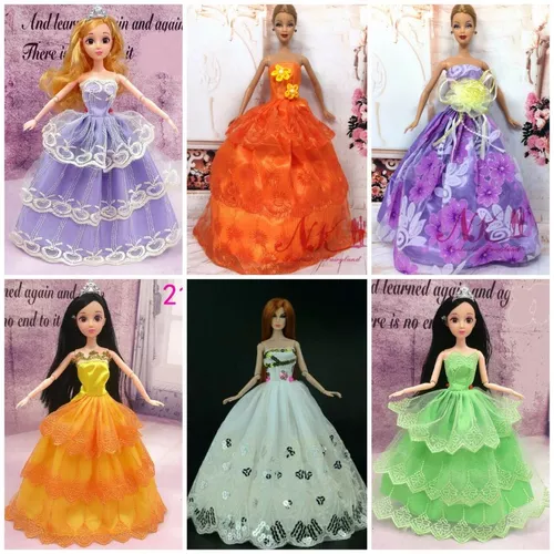 Roupas Vestido para Boneca Barbie e Similares