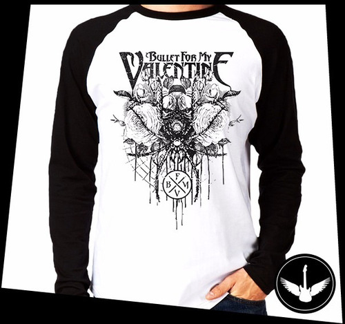 Manga Longa Bullet For My Valentine Banda Rock Metal Blusa 1