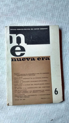Revista Nueva Era Nº 6 - Julio De 1959 Año Xiii Ed. Anteo