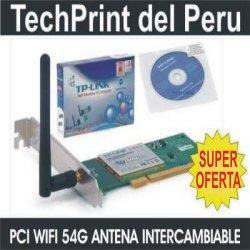Cliente Internet Tarjeta Wifi Pci Atheros 54mb Pc + Antena
