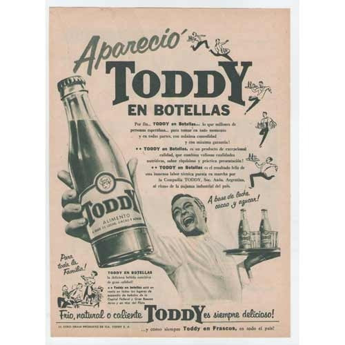 Carteles Antiguos De Chapa Gruesa 20x30cm Toddy Dr-057