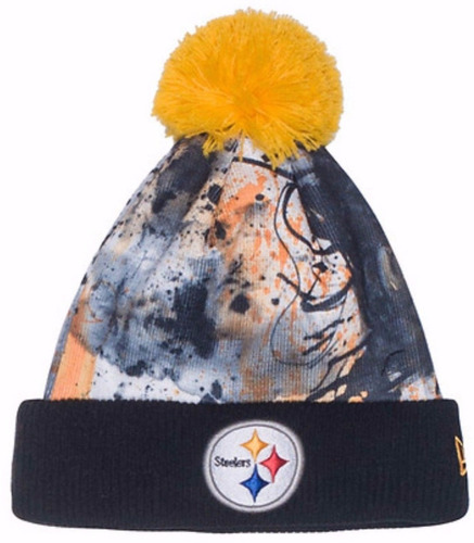 Pittsburgh Steelers New Era Paint Splatter Beanie Lana Nfl