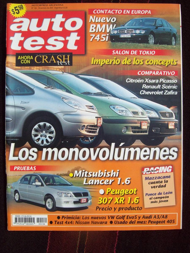 Auto Test 134 12/01 Citroen Xsara Picasso Renault Scenic