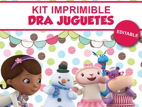 Kit Imprimible Candy Bar Doctora Juguetes 2 Golosinas Candy