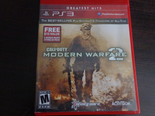 Jogo Ps3 Call Of Duty Modern Warfare2 -original-midia Fisica