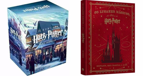 Box Harry Potter 7 Livros + Livro Dos Lugares Dos Filmes