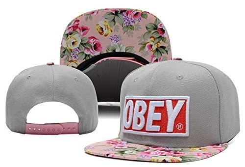 Obey Gorra Con Flores (lo Ultimo En Tendencia) Rosas