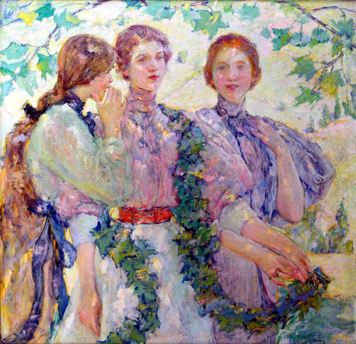 Lienzo Canvas Arte Impresionismo 3 Mujeres Robert Reid 50x50