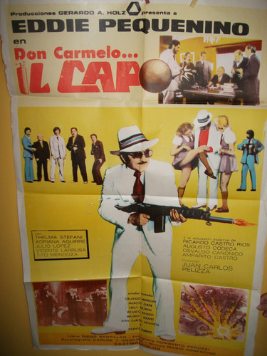 Poster Pelicula Don Carmelo Il Capo - Año 1976 E. Pequenino