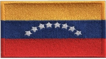 Imagen 1 de 4 de Parche Insignias Bordados Bandera De Venezuela 8 Estrellas