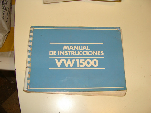 Libro Manual Del Usuario Vw 1500 1800 Rural Años 80 