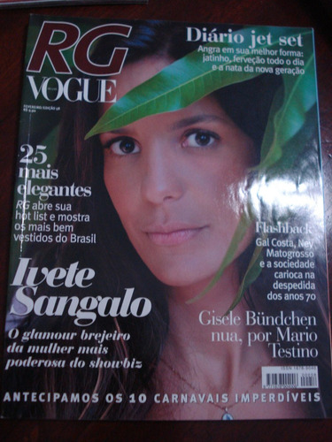 Ivete Sangalo Revista Vogue 2007 Bahia Brasil Axé Impecable