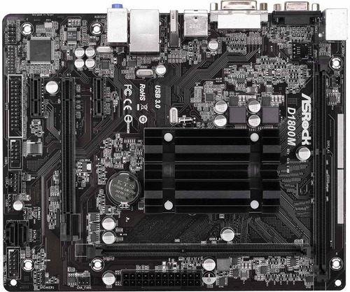 Combo Mother Micro Intel Dualcore Integrado Asrock D1800m