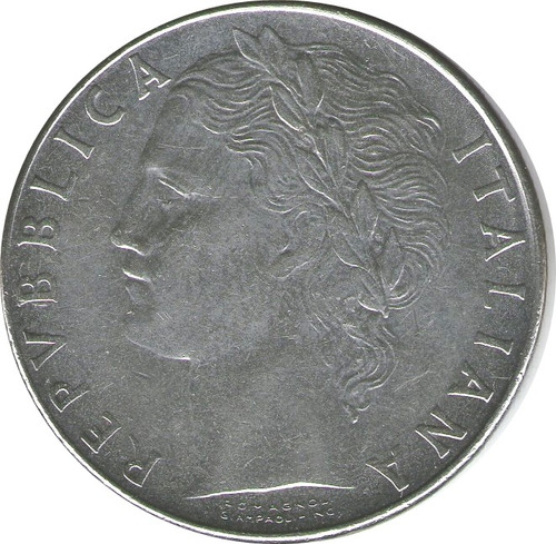 Moneda 100 Liras Italianas 1979