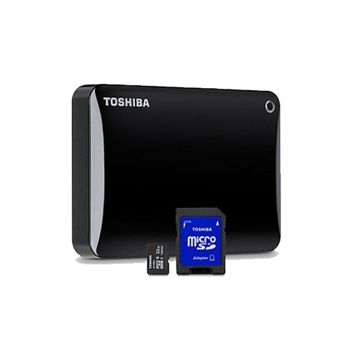 Toshiba Canvio Connect Ii, 2tb + Tarjeta Micro Sd 32gb