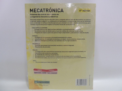 Mecatrónica 4ª Edición - Livro Em Espanhol