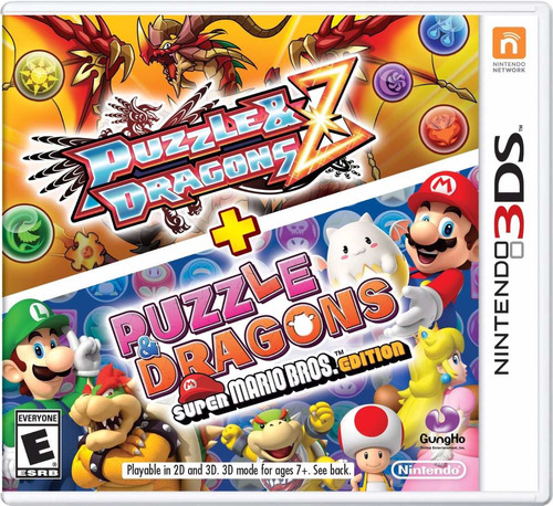 Puzzle And Dragons Z + Puzzle Mario Nintendo 3ds Dakmor