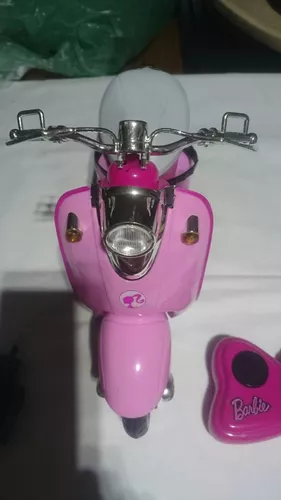 Moto de controle remoto barbie moto glamour candide