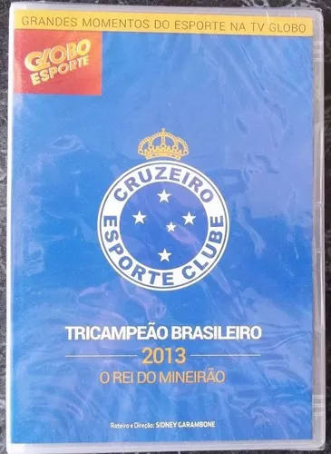Dvd Cruzeiro Tri-campeão Brasileiro 2013 (original) Globo