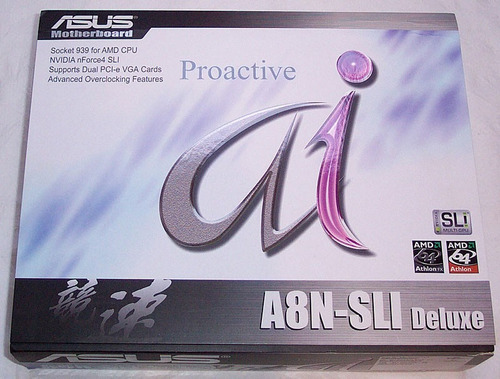 Mother 939 Asus A8n-sli Ddr X4 Amd Pcie Oem Outlet Box !