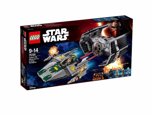 Lego Star Wars 75150 Vader's Tie Advanced Vs A-wing Starfi