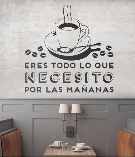 Hermoso Diseño Cafe Cocina Vinilos Decorativos