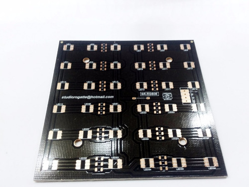 Placa 36 Leds Rgb 5050 Smd - Para Montar - Sr-rgb36