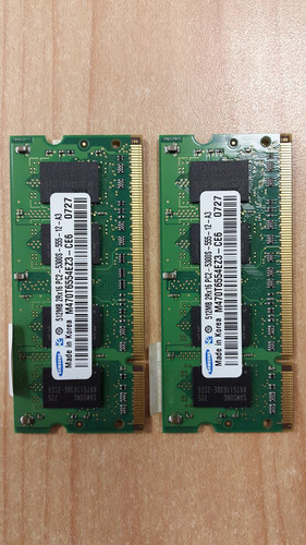 Memoria Ram 512mb / 2rx16 Pc2 - 5300s / Samsung