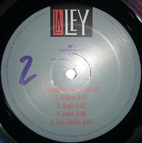 Imagen 3 de 4 de Vinilo La Ley Doble Opuesto Nuevo Sellado