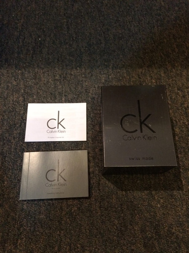 Caja Reloj Calvin Klein Con Manuales