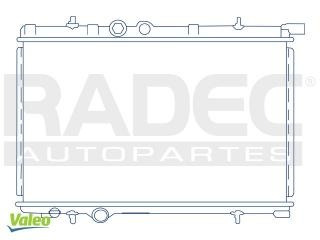 Radiador Peugeot 206 2001-2002-2003 L4 1.1/1.4/1.6lts Estand