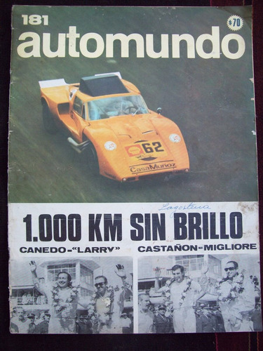 Automundo 181 22/10/68 Canedo Larry Castañon Migliore