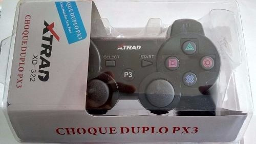 Controle Ps3 Sem Fio Xd322 Xtrad Brinde Cabo