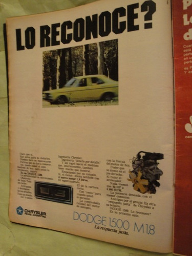 Publicidad Dodge 1500 Motor 1.8 Chrysler Año 1975