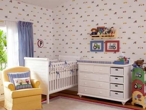 Papel De Parede Infantario Quarto Infantil Bobinex Bebê+cola