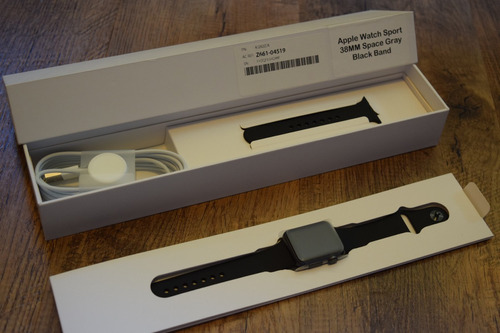 Apple Watch Sport 38mm Space Gray - Embalagem Econômica Novo