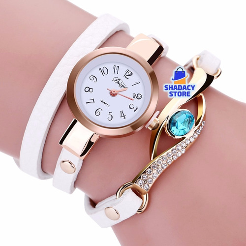 Relojes Mujer Pulsera Brazalete Cuero Joya Colores