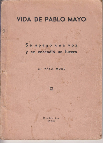1944 Musico Pablo Mayo Por Vasa More Trinidad Dedicado Raro