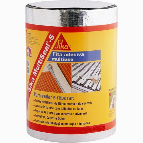 Imagem 2 de 2 de Manta Asfáltica C/ Aluminio Telhado Auto Adesiva 20x10 Sika