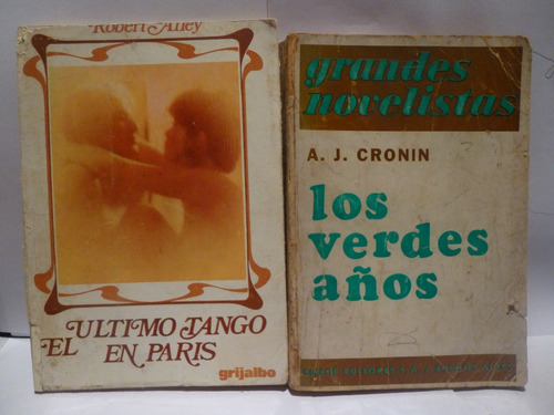 Lote 2 Libros Novelas, Ultimo Tango En Paris/los Verdes Años